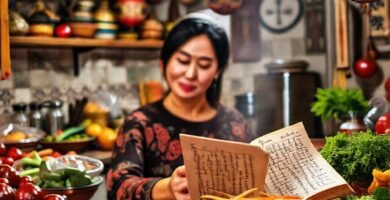 Cocina asiática serena y receptiva