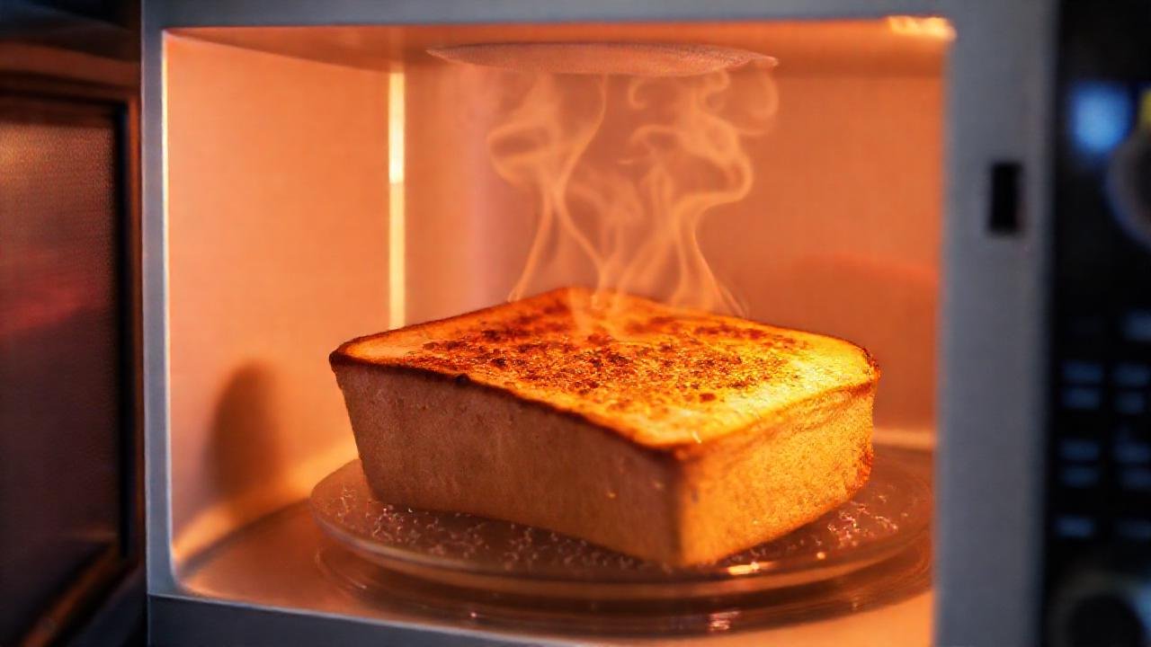 Microondas cocina alimentos con vapor y calor