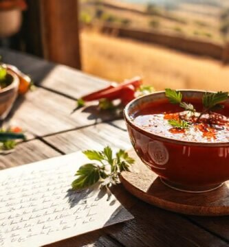España rural: gazpacho fresco y soleado
