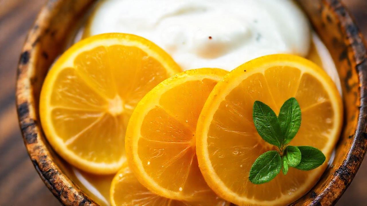 Un plato cítrico y atractivo