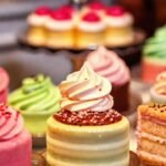 Postre elegante y apetitoso en primer plano