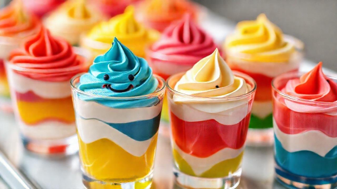 Postres coloridos y festivos cautivan visualmente