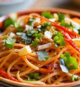 Ensalada de fideos asiáticos