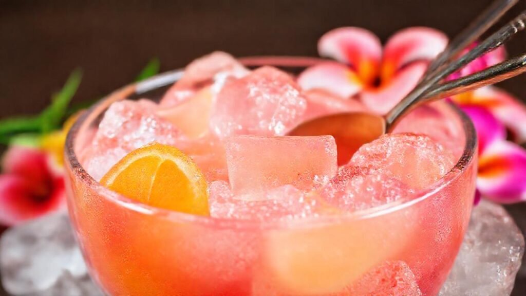 Gelatina asiática colorida