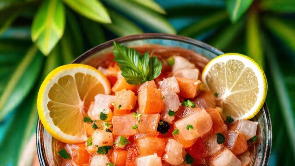 Un ceviche fresco y vibrante