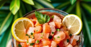 Un ceviche fresco y vibrante