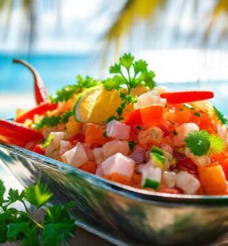 Ceviche tropical vibrante