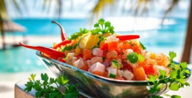 Ceviche tropical vibrante