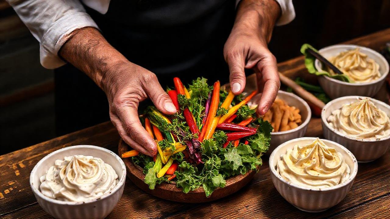 Una cena fresca y exquisita emerge