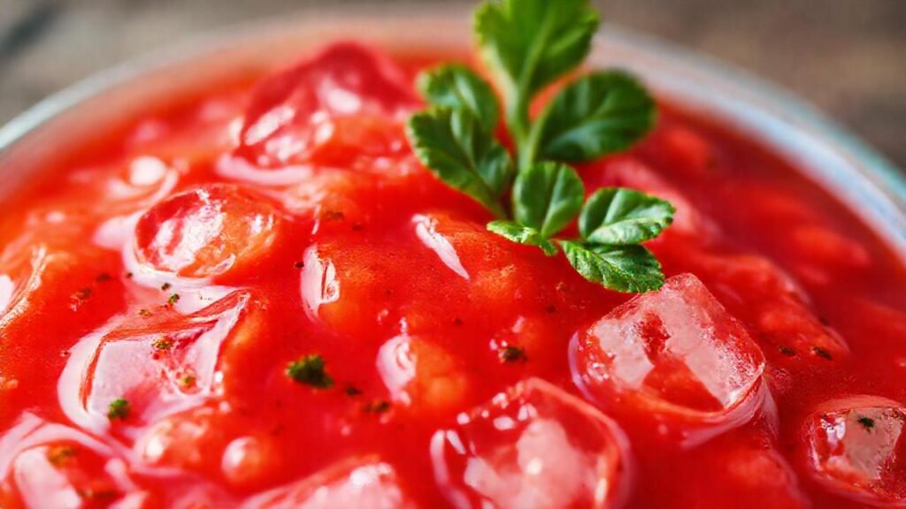 Gazpacho rojo vibrante