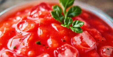 Gazpacho rojo vibrante