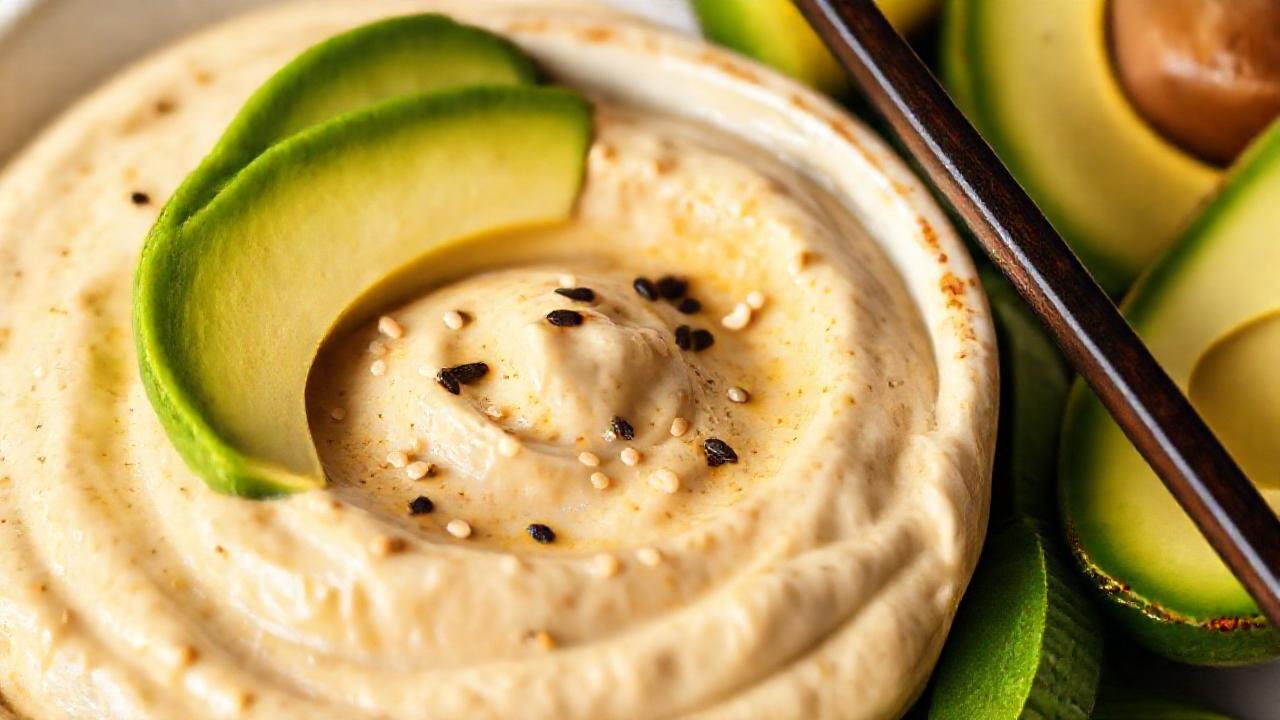 Un tazón miso con aguacate apetitoso