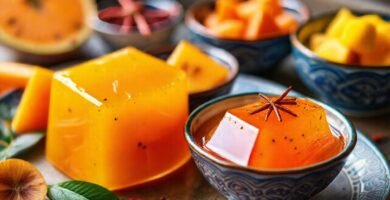 Postre asiático tropical