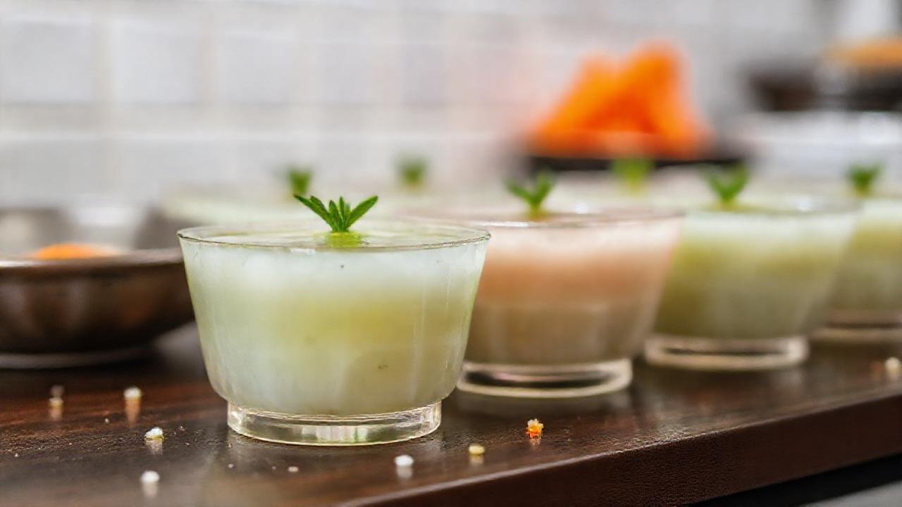 Postres asiáticos gelatinosos, elegantes y serenos