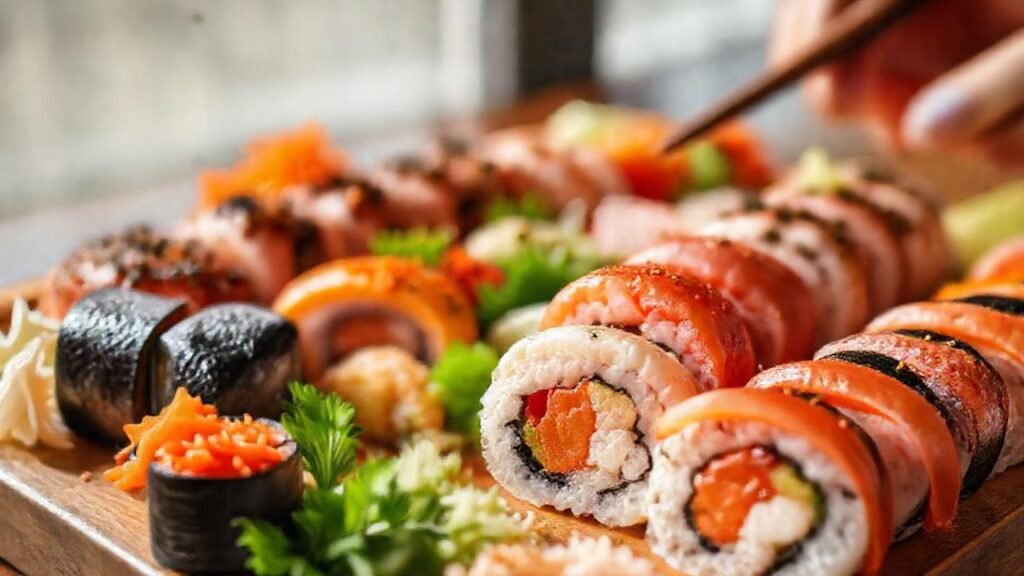 Sushi tradicional: color