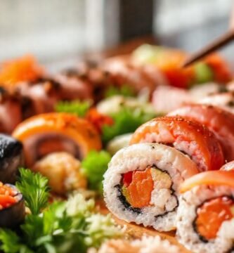 Sushi tradicional: color