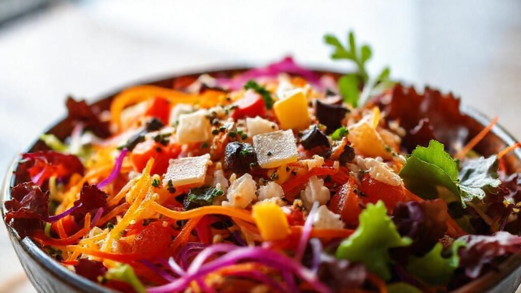 Ensalada vibrante y colorida seduce visualmente