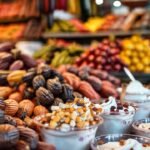 Mercado asiático vibrante