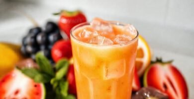 Un batido refrescante