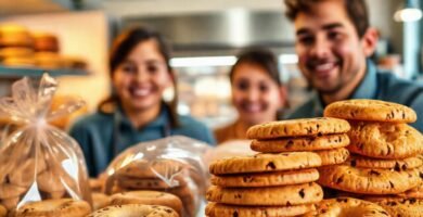 Una panadería cálida ofrece dulces apetitosos
