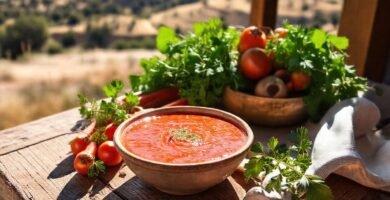 Gazpacho and Andalucía brillan en detalle