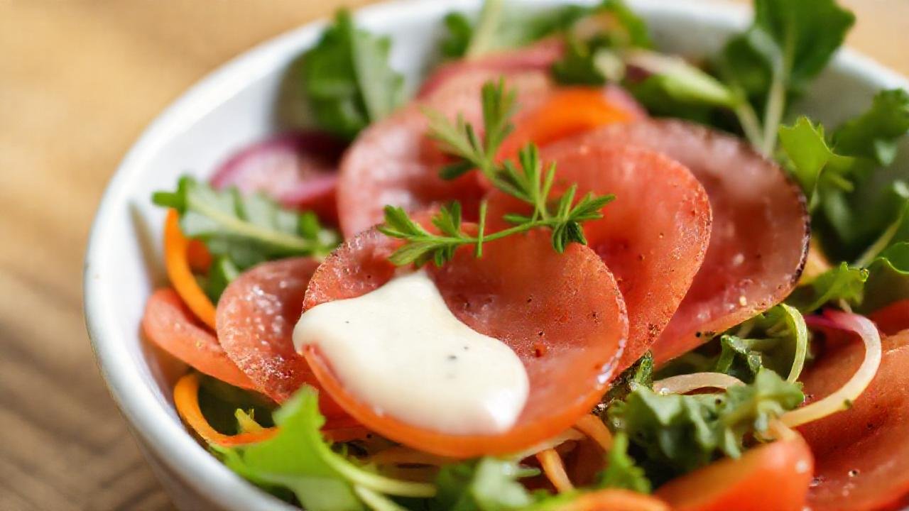 Carpaccio vibrante: receta saludable y minimalista