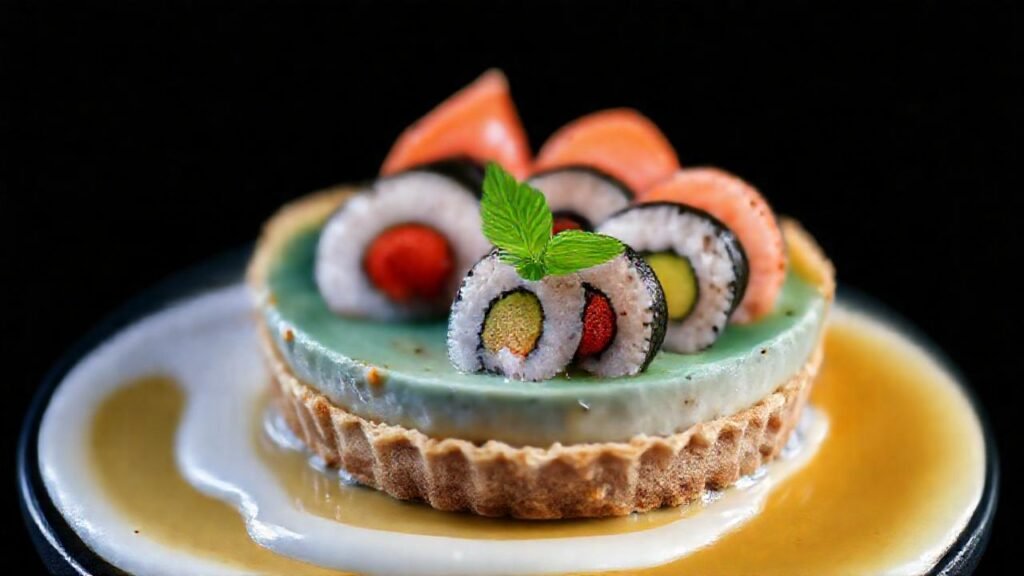 Sushi frío: elegancia visual y refrescante