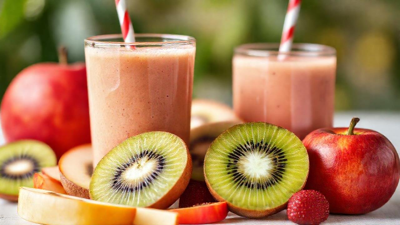 Un smoothie de frutas vibrante y delicioso