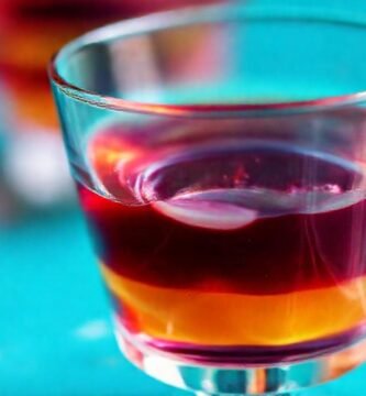 Postre gelatinoso elegante