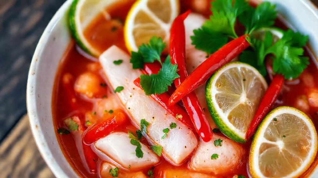 Ceviche picante: color