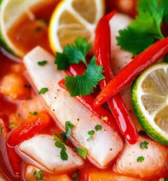 Ceviche picante: color