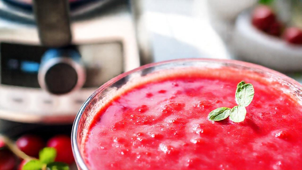 Gazpacho de cereza fresco y vibrante