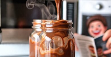 Chocolate derretido y dulce alegría