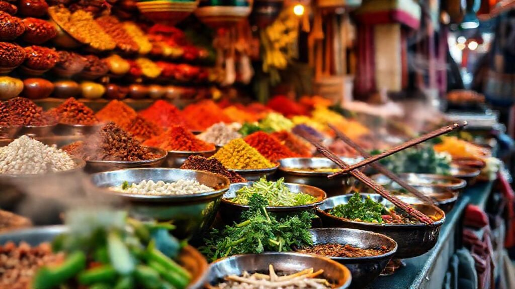 Mercado asiático: aromas y colores vibrantes