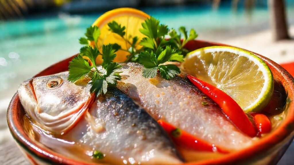 Un plato tropical vibrante y delicioso