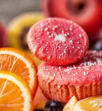 Frutas vibrantes ofrecen postres saludables y atractivos