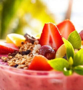 Batido colorido y saludable