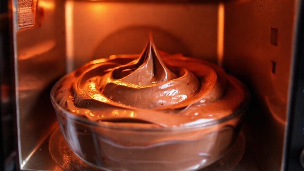 Mousse de chocolate caliente