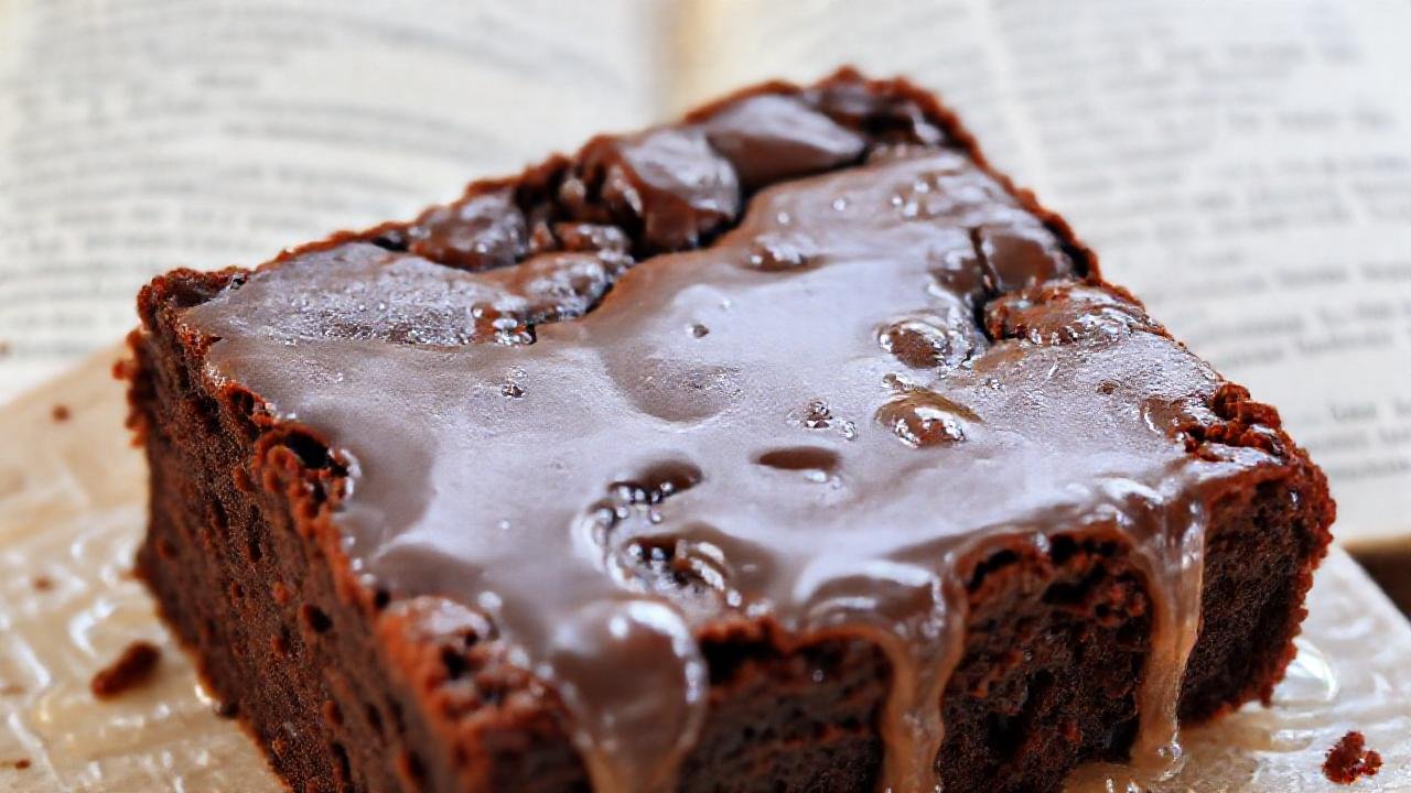Un brownie frío, húmedo y tentador