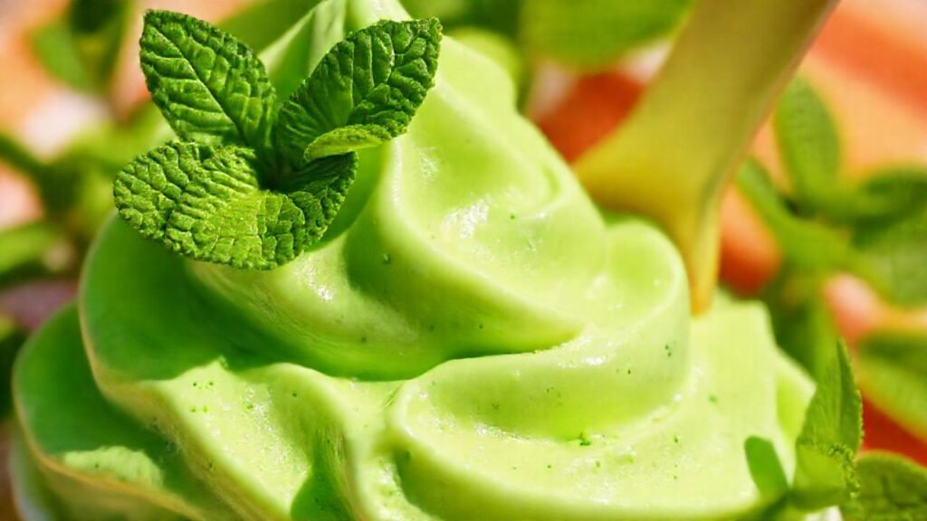 Helado de té verde: refrescante y vibrante