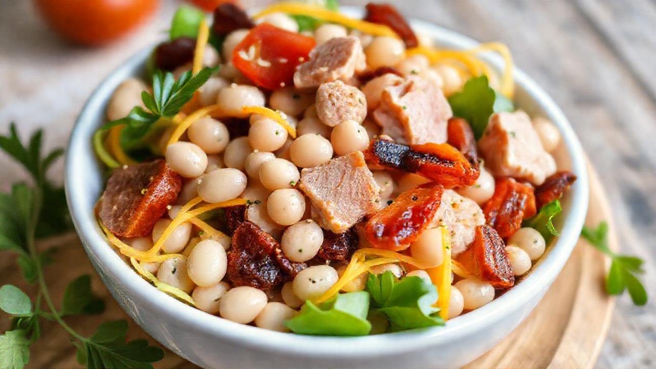 Ensalada mediterránea vibrante y apetitosa