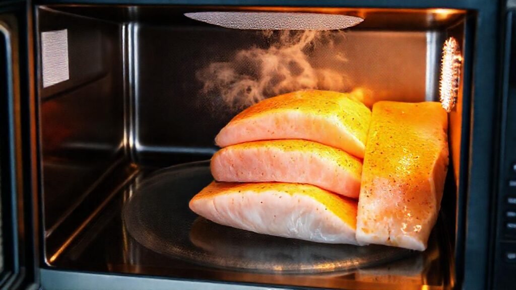 Cocinar filetes con microondas