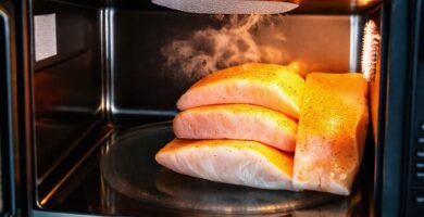 Cocinar filetes con microondas