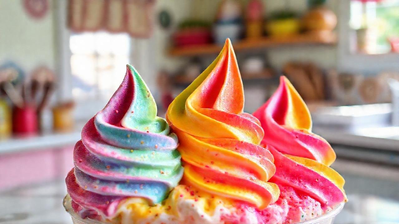 Helado vibrante: alegría en cada cucharada